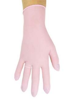 Rękawiczki nitrylowe RÓŻOWE | Rozmiar ,,S