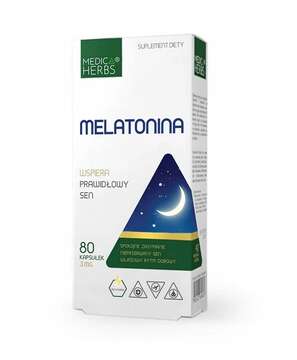 MELATONINA 80kaps. 3 mg MEDICA HERBS