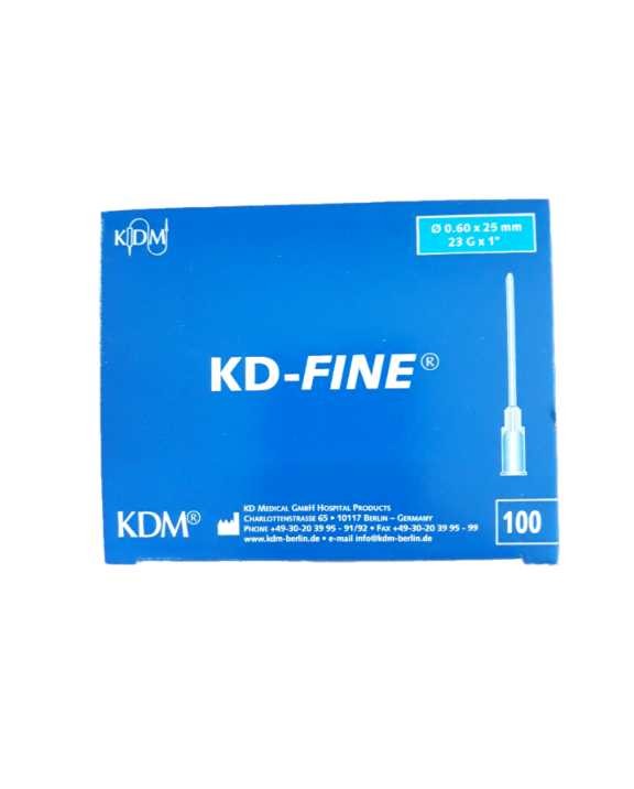 Igły iniekcyjne KD-FINE op.100szt. 0,60x25mm 23G 