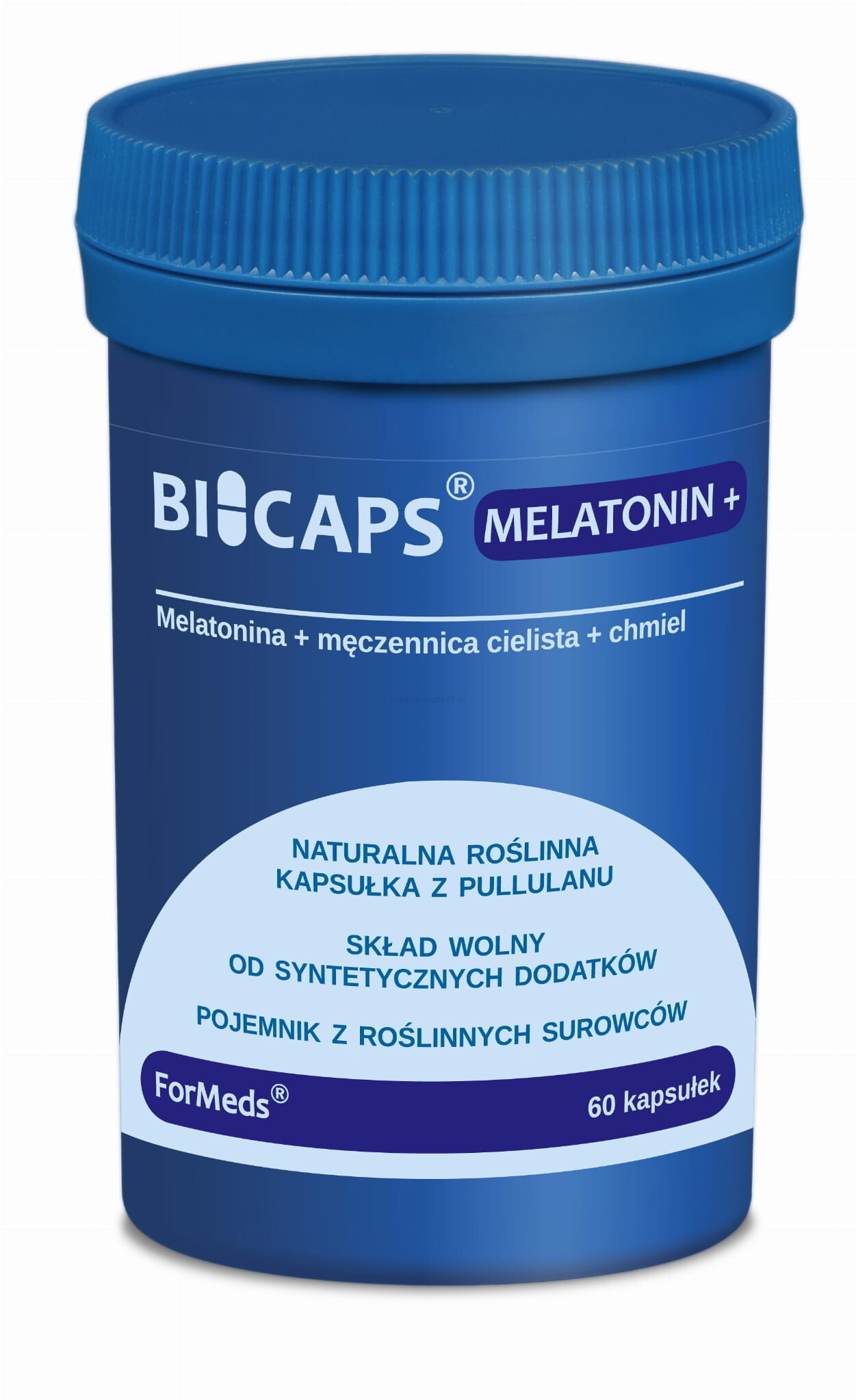 Bicaps Melatonin+, Melatonina, 60 kapsułek, ForMeds