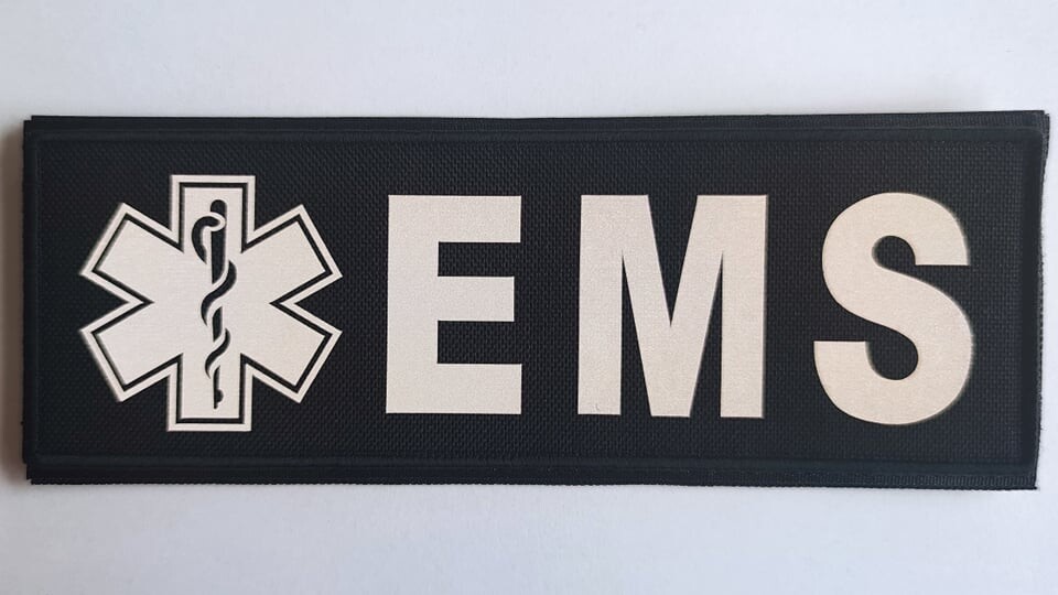 Naszywka EMS Duża (czarna)