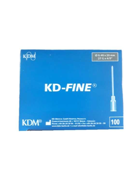 Igły iniekcyjne KD-FINE op.100szt. 0,4x20mm 27G